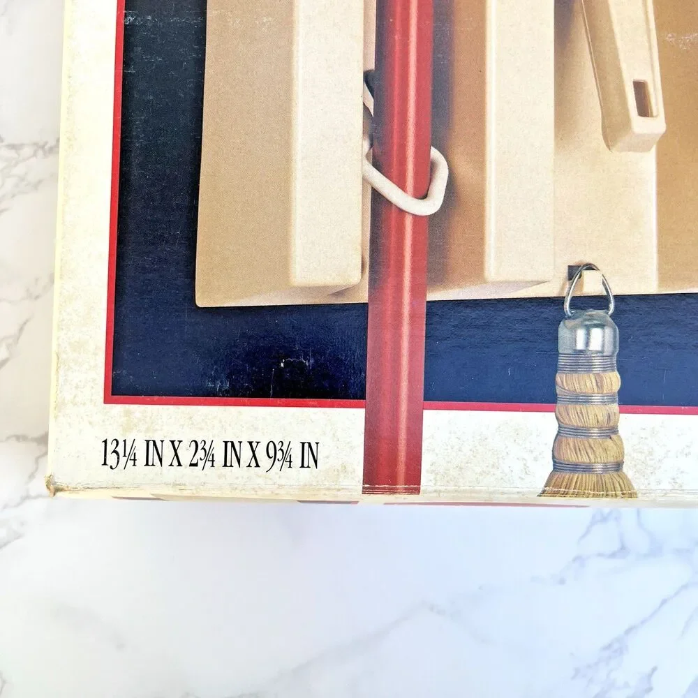 Vintage 1986 Rubbermaid Broom & Mop Organizer Almond #2328 New in Box Retro
